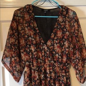 Aakaa Floral Maxi Dress